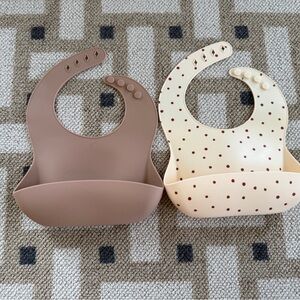 Konges Slojd Silicone Baby Bibs Set of 2